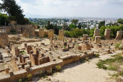 Self guided bike tour of Carthage archeological site